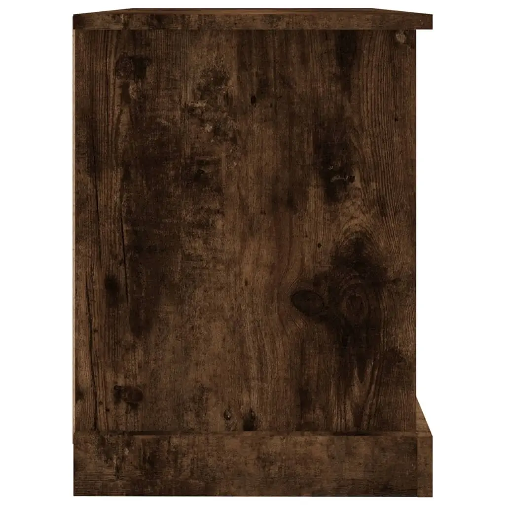 TV Cabinet for Living Room Brown Smoked Oak Size 73 x 35.5 x 47.5 cm
