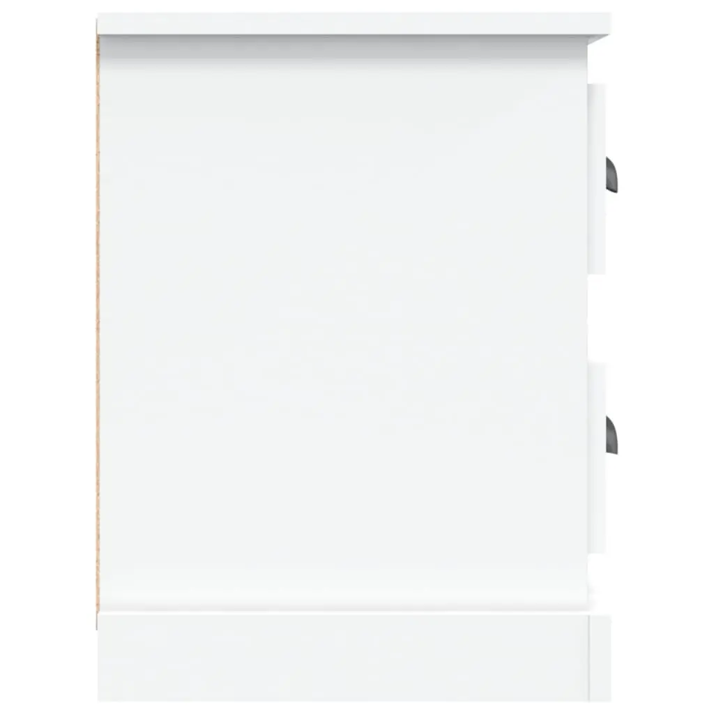 TV Cabinet White Storage Unit for Living Room 102x35.5x47.5 cm with Drawers and Open Compartments