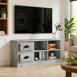 Grey TV Cabinet Specifications: 102x35.5x47.5cm
