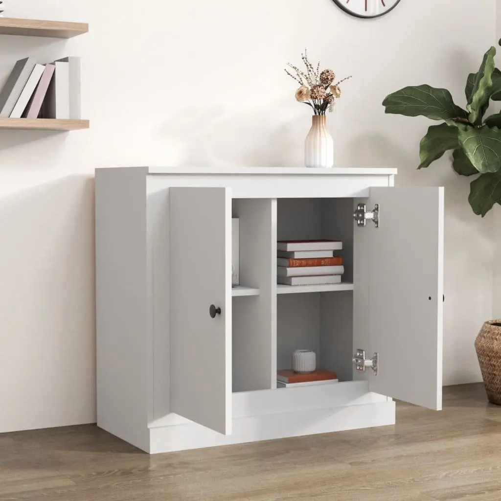Sideboard Storage Cabinet Home Furniture White 70x35.5x67.5 cm