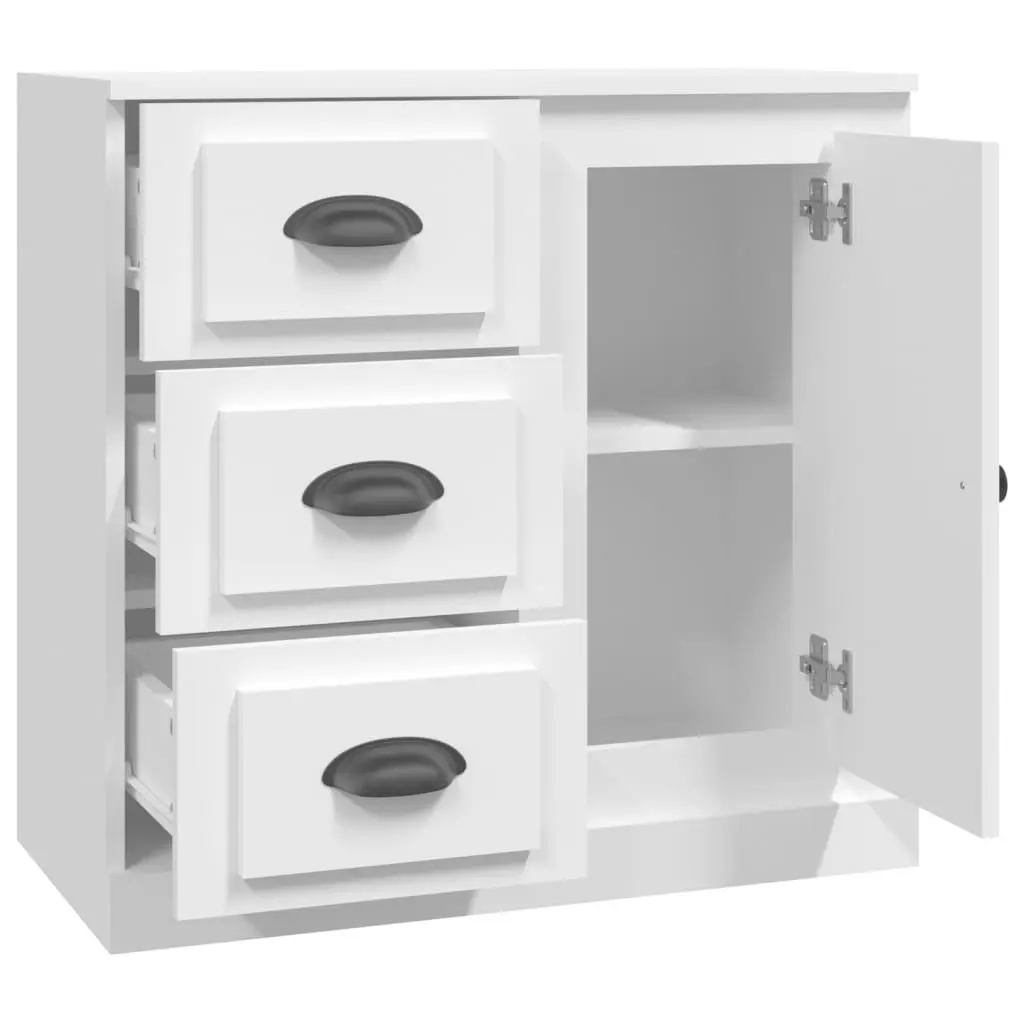 Sideboard for Home 70x35.5x67.5 cm White Storage Cabinet Engineered Wood Furniture