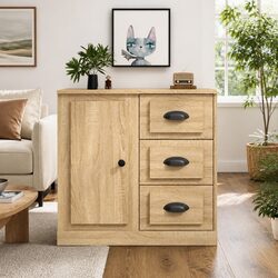 Specifications of a Brown Engineered Wood Sideboard
