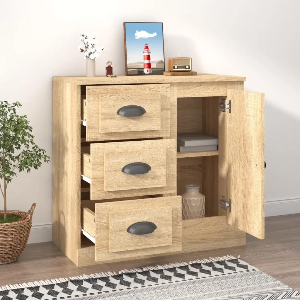 Brown Engineered Wood Sideboard