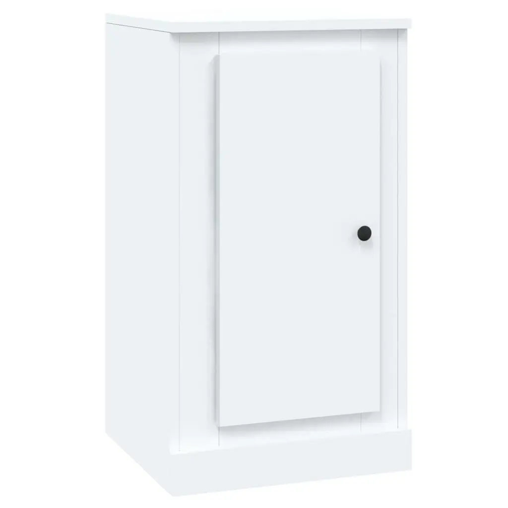 Sideboards 2 Piece White Storage Cabinet Cupboard Engineered Wood Home Furniture