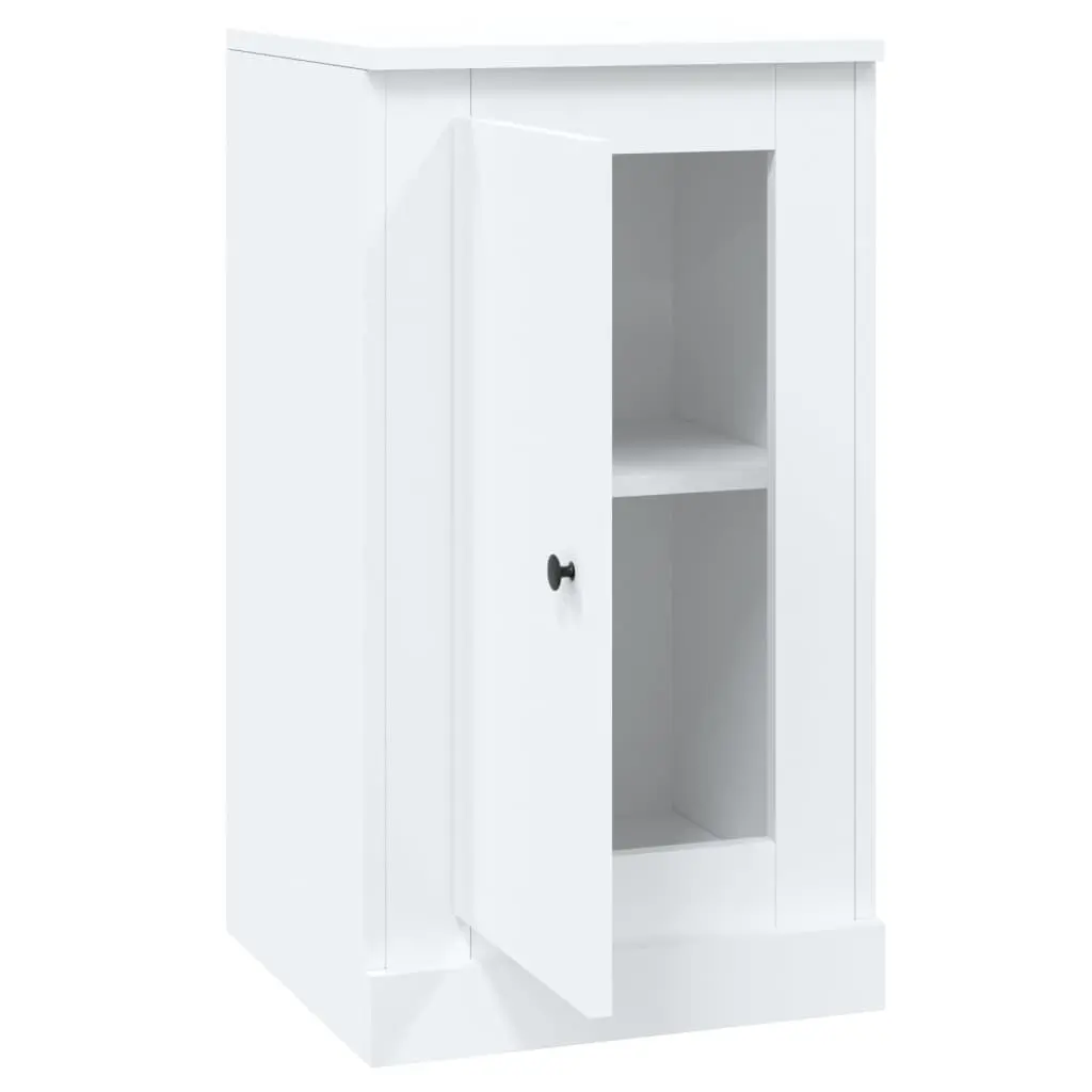 Sideboards 2 Piece White Storage Cabinet Cupboard Engineered Wood Home Furniture