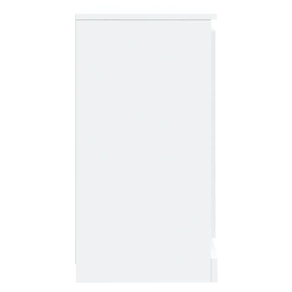 Sideboards 2 Piece White Storage Cabinet Cupboard Engineered Wood Home Furniture