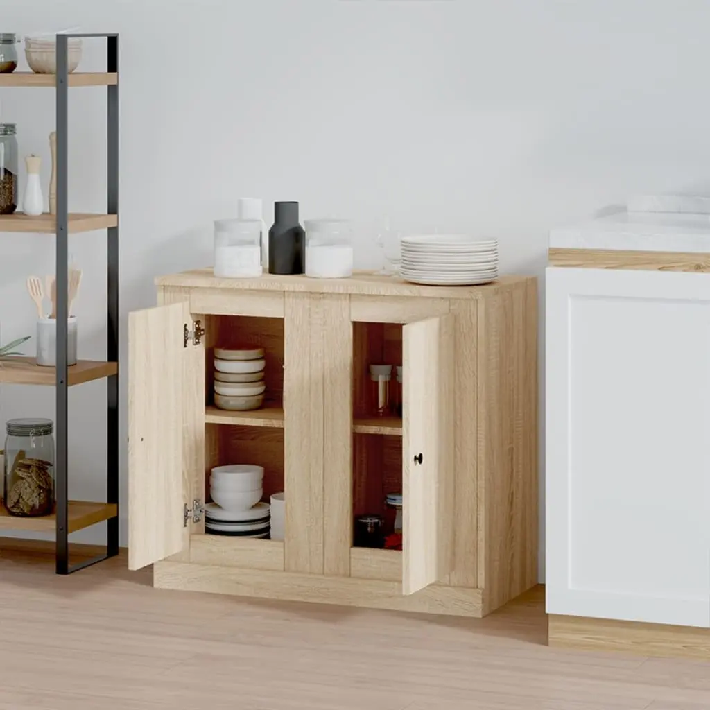 2 Brown Engineered Wood Sideboards