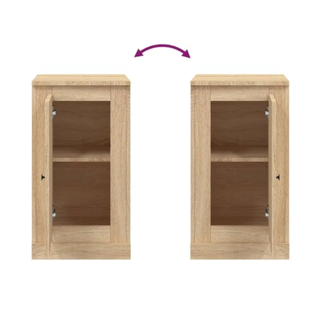 2 Brown Engineered Wood Sideboards