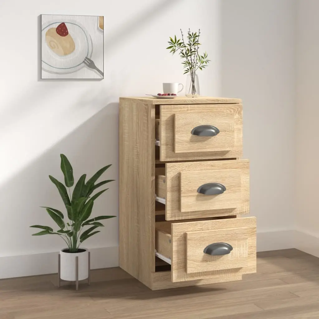 Sideboard Brown Engineered Wood Storage Cabinet Furniture Buffet Display Unit