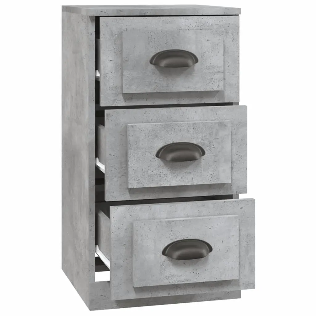 Sideboard Grey Storage Cabinet Engineered Wood Living Room Furniture Display