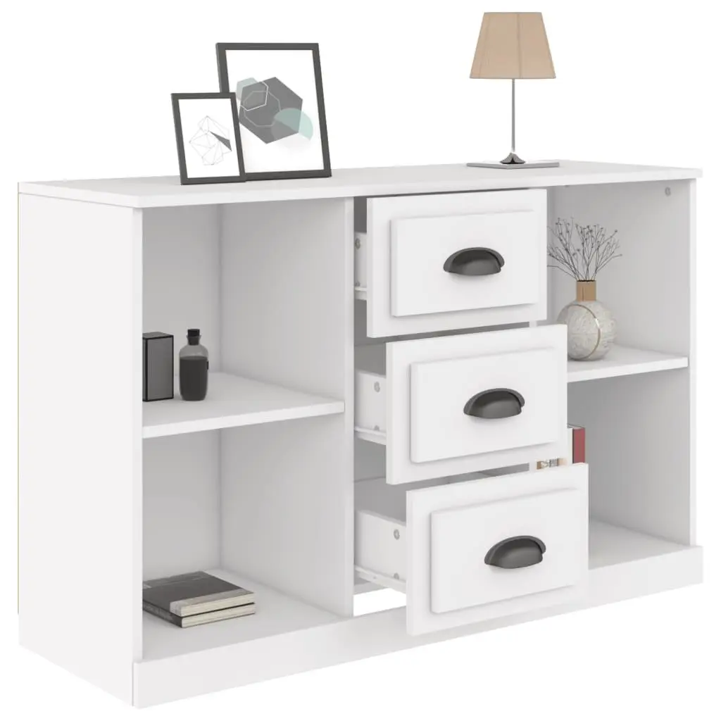 White Sideboard Cabinet Storage Buffet