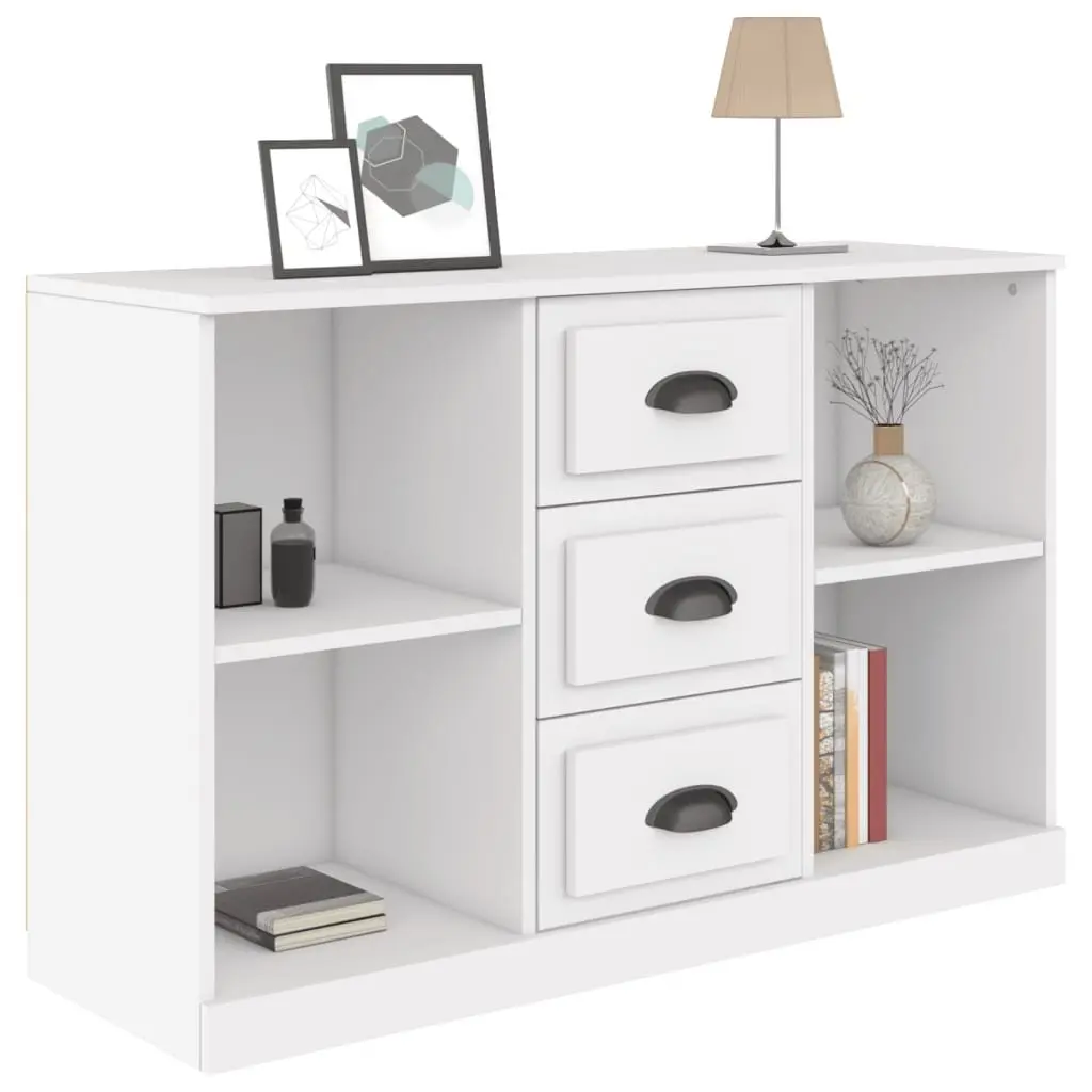 White Sideboard Cabinet Storage Buffet