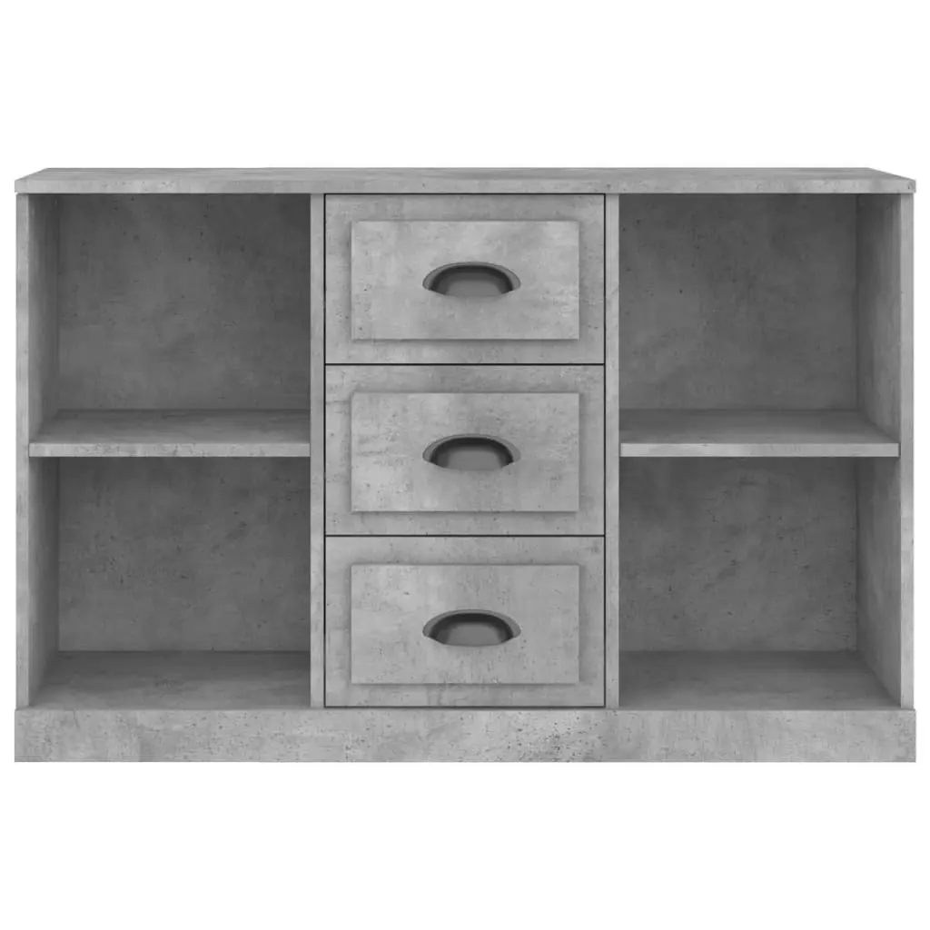 Grey Sideboard Storage Cabinet for Living Room 104.5L x 35.5W x 67.5H cm