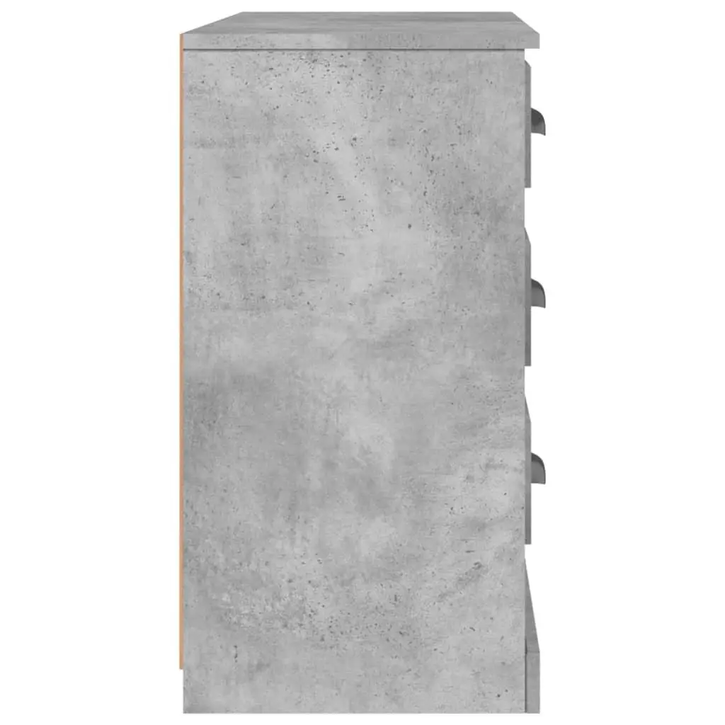 Grey Sideboard Storage Cabinet for Living Room 104.5L x 35.5W x 67.5H cm