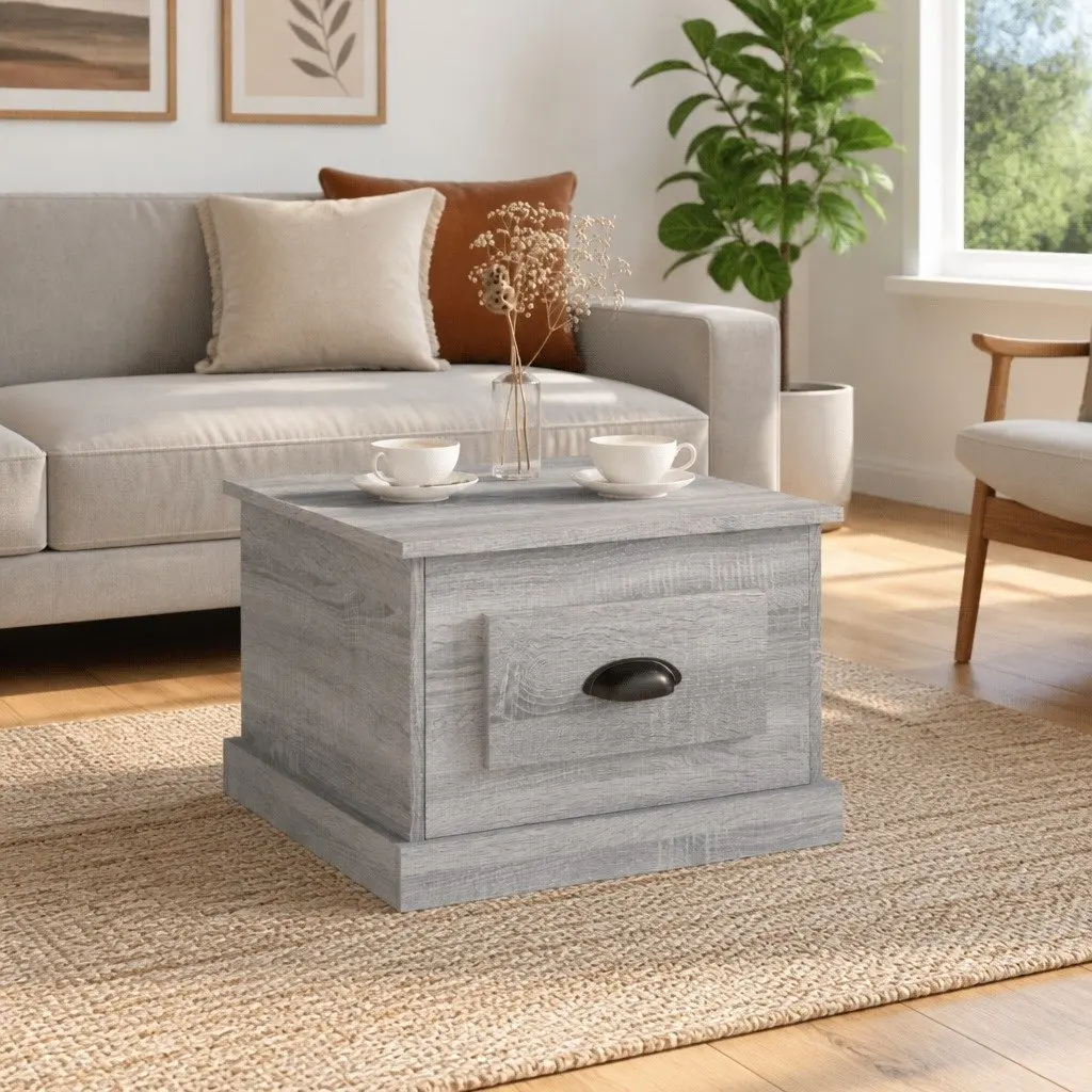 Coffee Table Grey Sonoma 50x50x35 cm