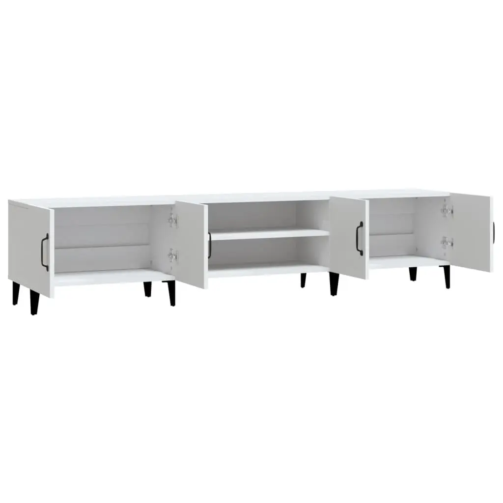 Engineered Wood TV Cabinet with 4 Storage Compartments