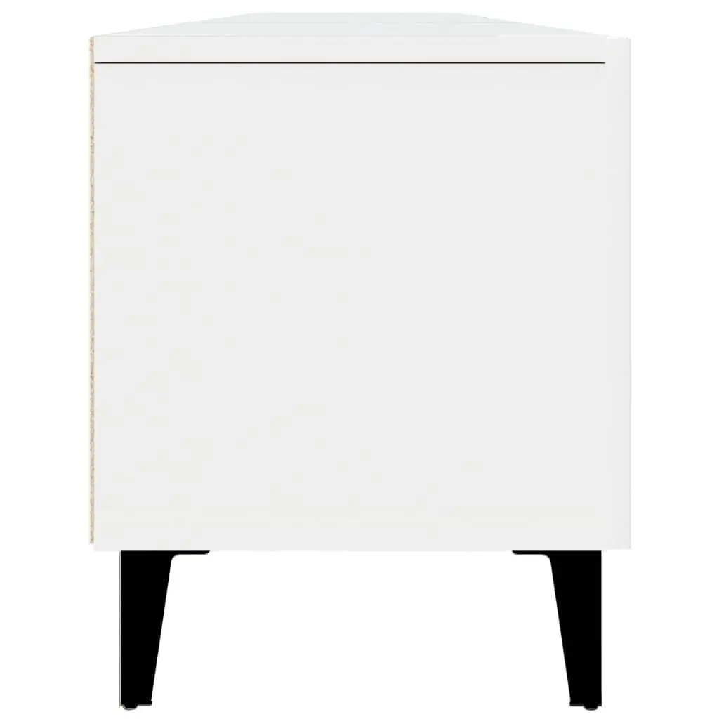 Engineered Wood TV Cabinet with 4 Storage Compartments