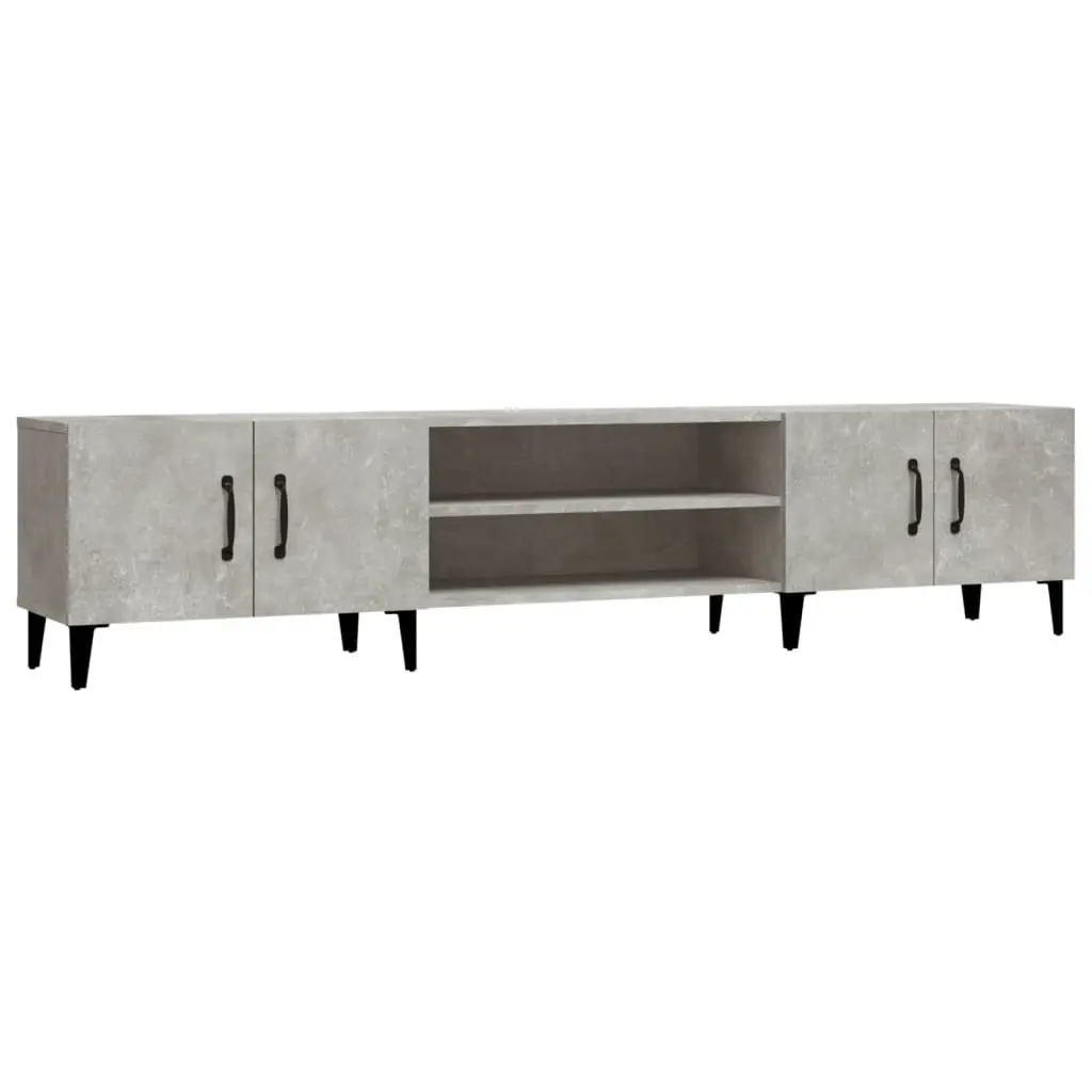 Grey TV Cabinet Storage Unit