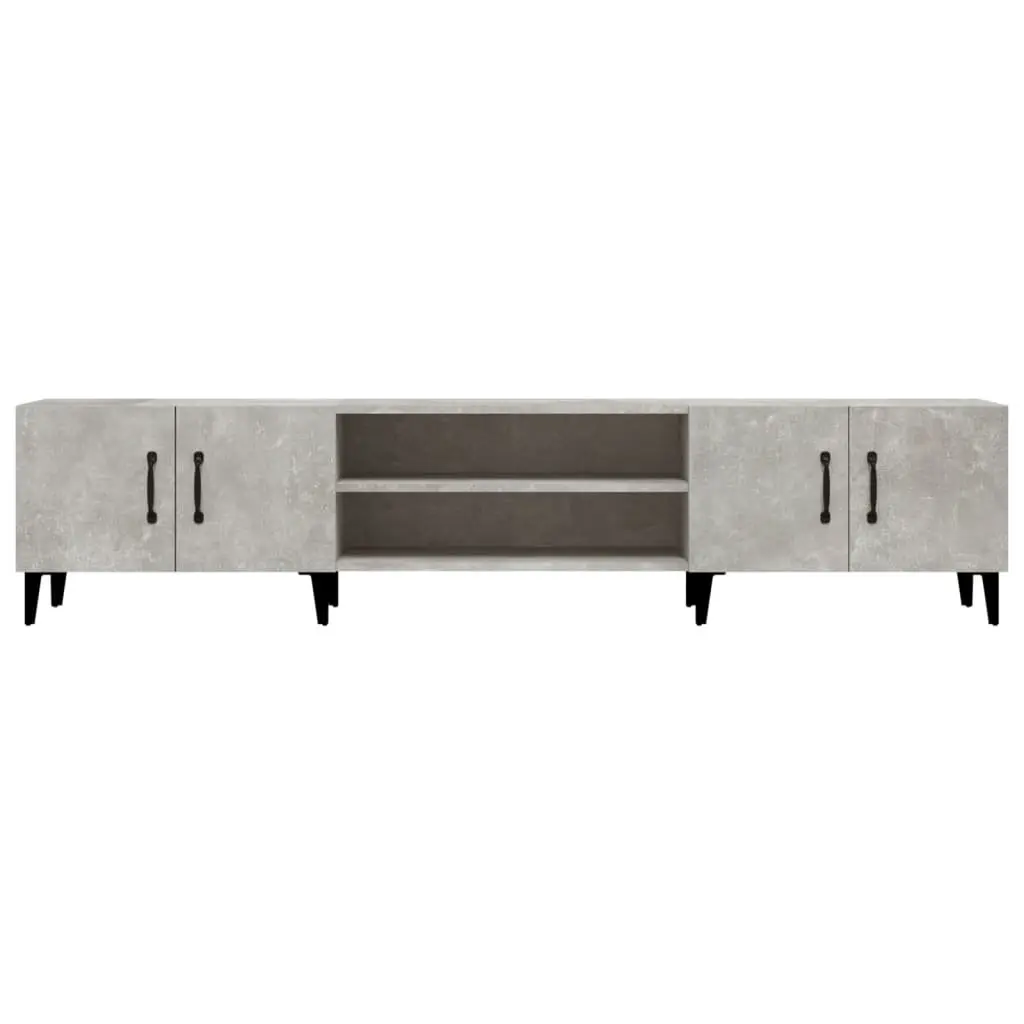 Grey TV Cabinet Storage Unit
