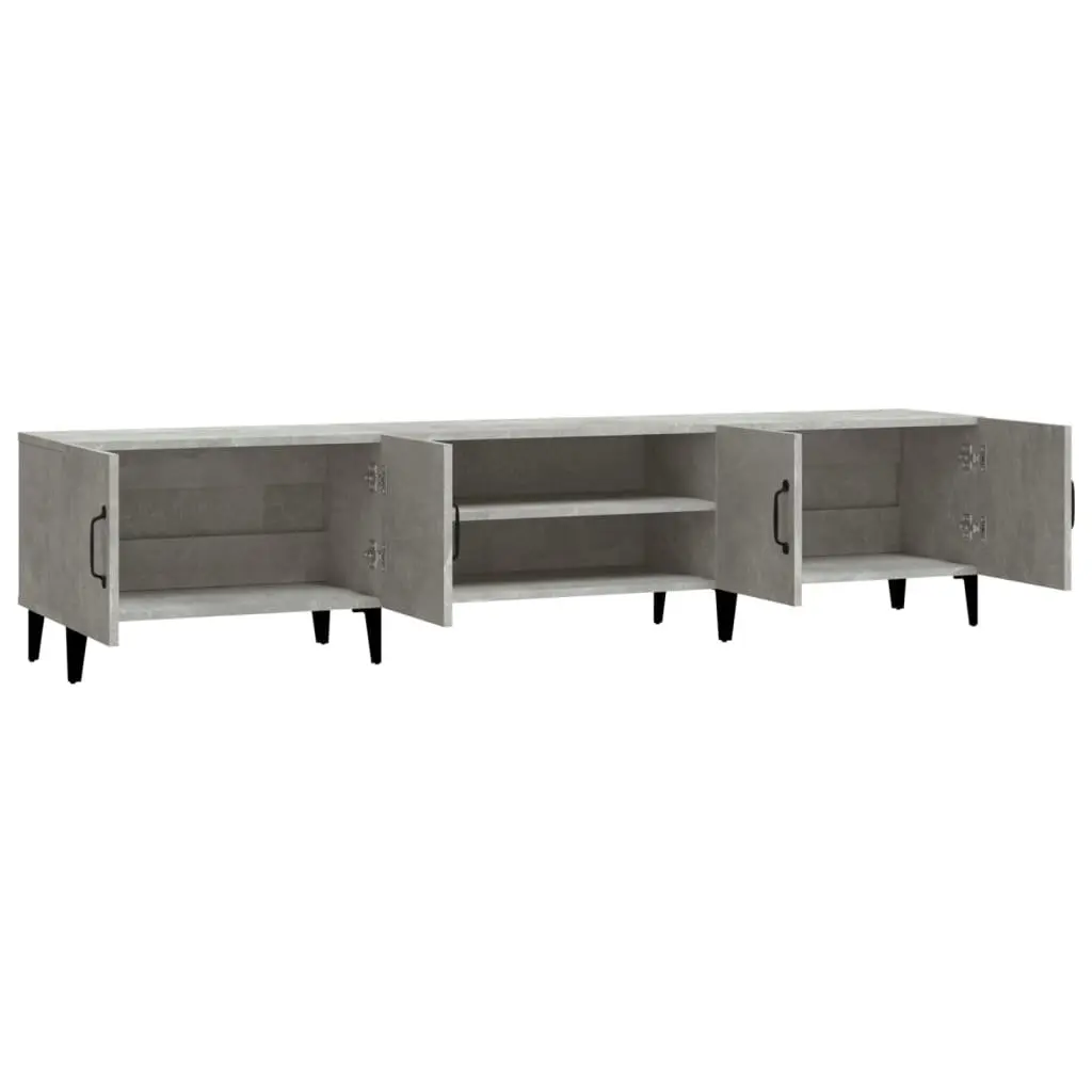 Grey TV Cabinet Storage Unit