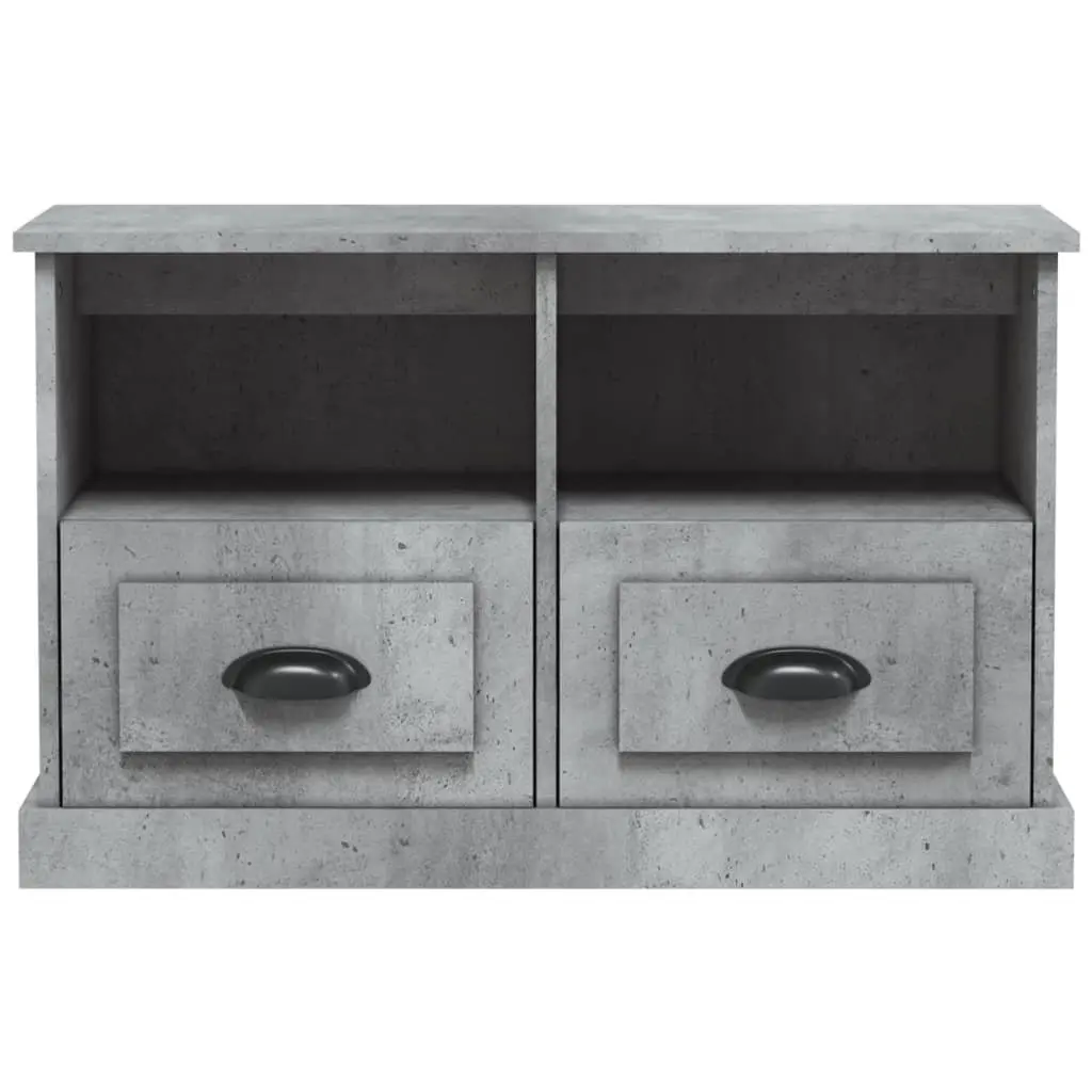 TV Cabinet Grey Storage Unit for Living Room 80 x 35 x 50 cm