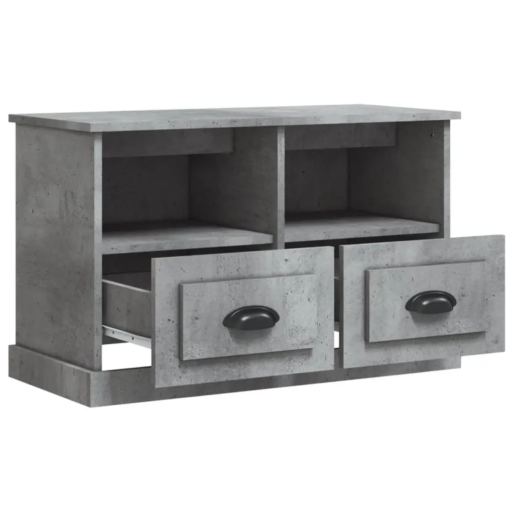 TV Cabinet Grey Storage Unit for Living Room 80 x 35 x 50 cm