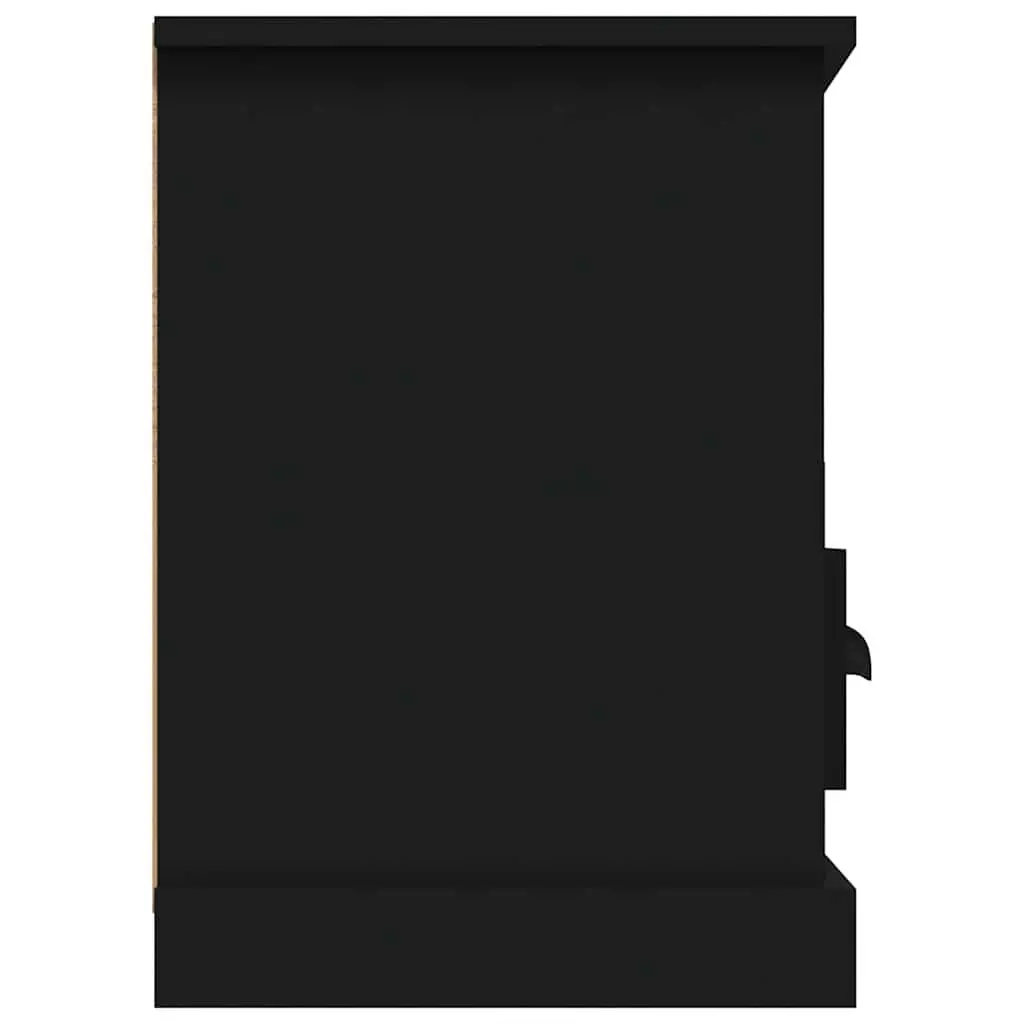 TV Cabinet for Living Room Black Engineered Wood 100 x 35 x 50 cm