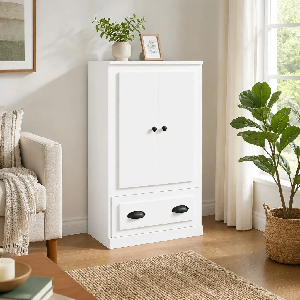 Highboard Storage Cabinet for Home 60x35.5x103.5cm Engineered Wood