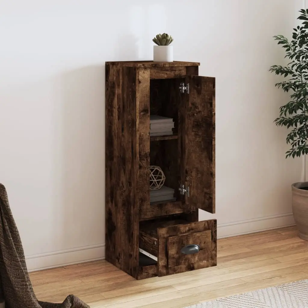 Highboard Storage Cabinet for Home 36 x 35.5 x 103.5 cm Brown Smoked Oak
