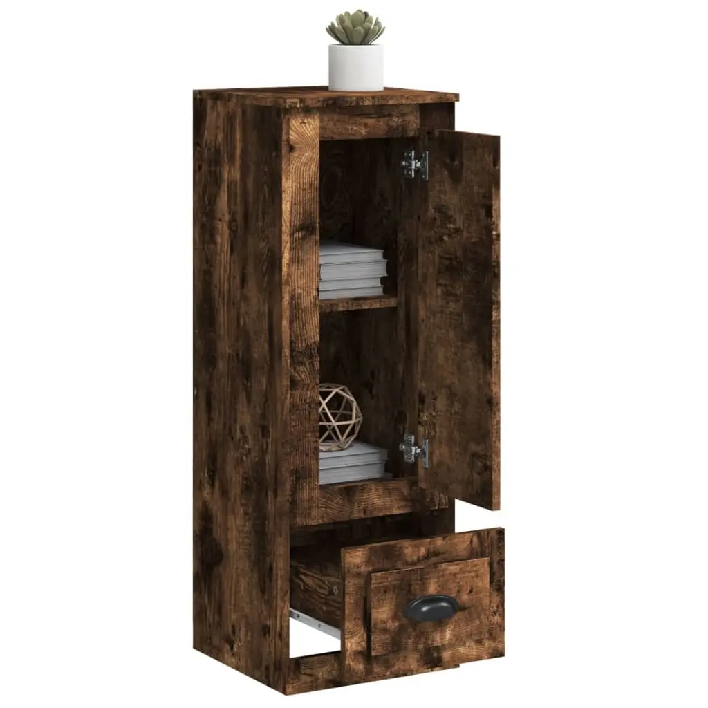 Highboard Storage Cabinet for Home 36 x 35.5 x 103.5 cm Brown Smoked Oak