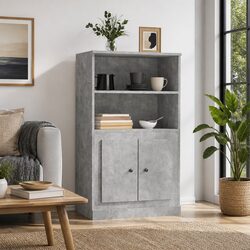 Grey Highboard Sideboard Dimensions and Details