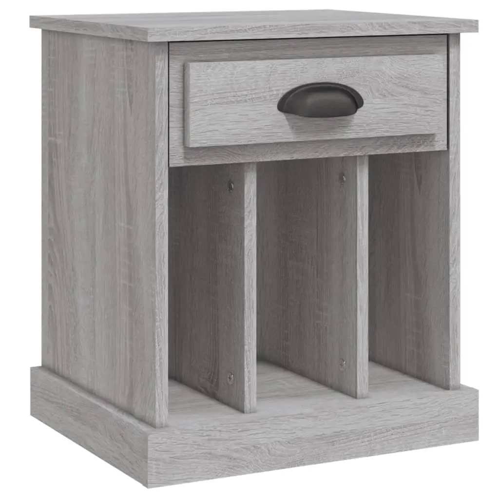 Bedside Cabinets 2 pcs Grey Sonoma 43x36x50 cm Drawer Storage Compartments