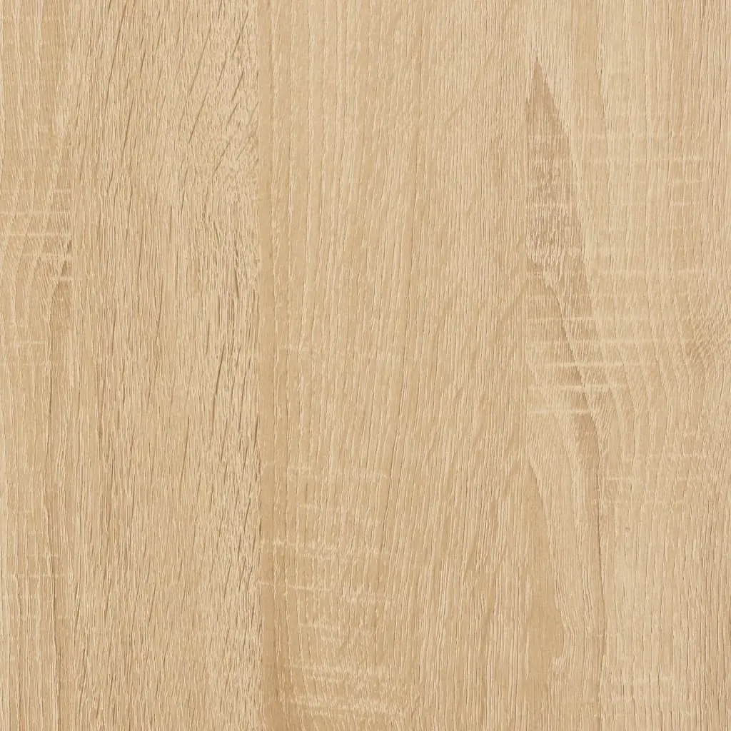 Bedside Cabinet for Bedroom Brown Engineered Wood with 2 Drawers and 2 Compartments