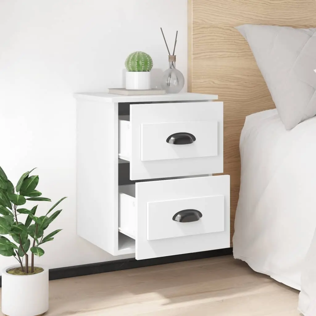 Wall-mounted Bedside Cabinet for Bedroom 41.5x36x53cm