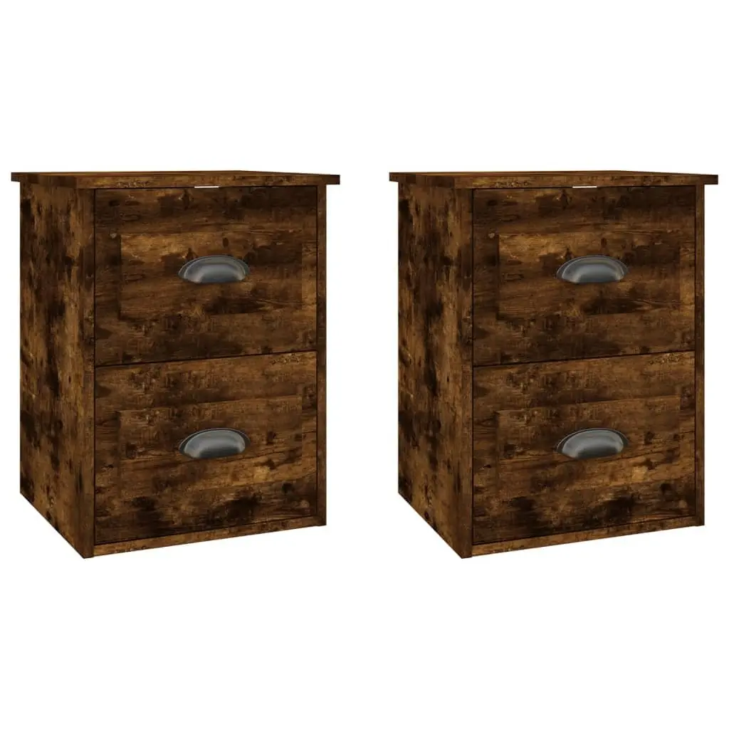 41.5x36x53cm Wall-mounted Bedside Cabinets 2 pcs