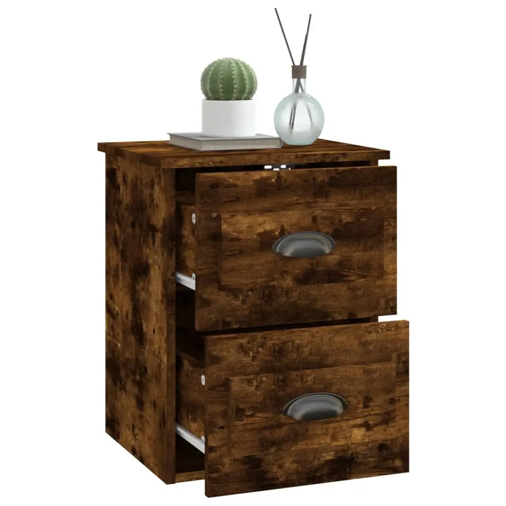 41.5x36x53cm Wall-mounted Bedside Cabinets 2 pcs