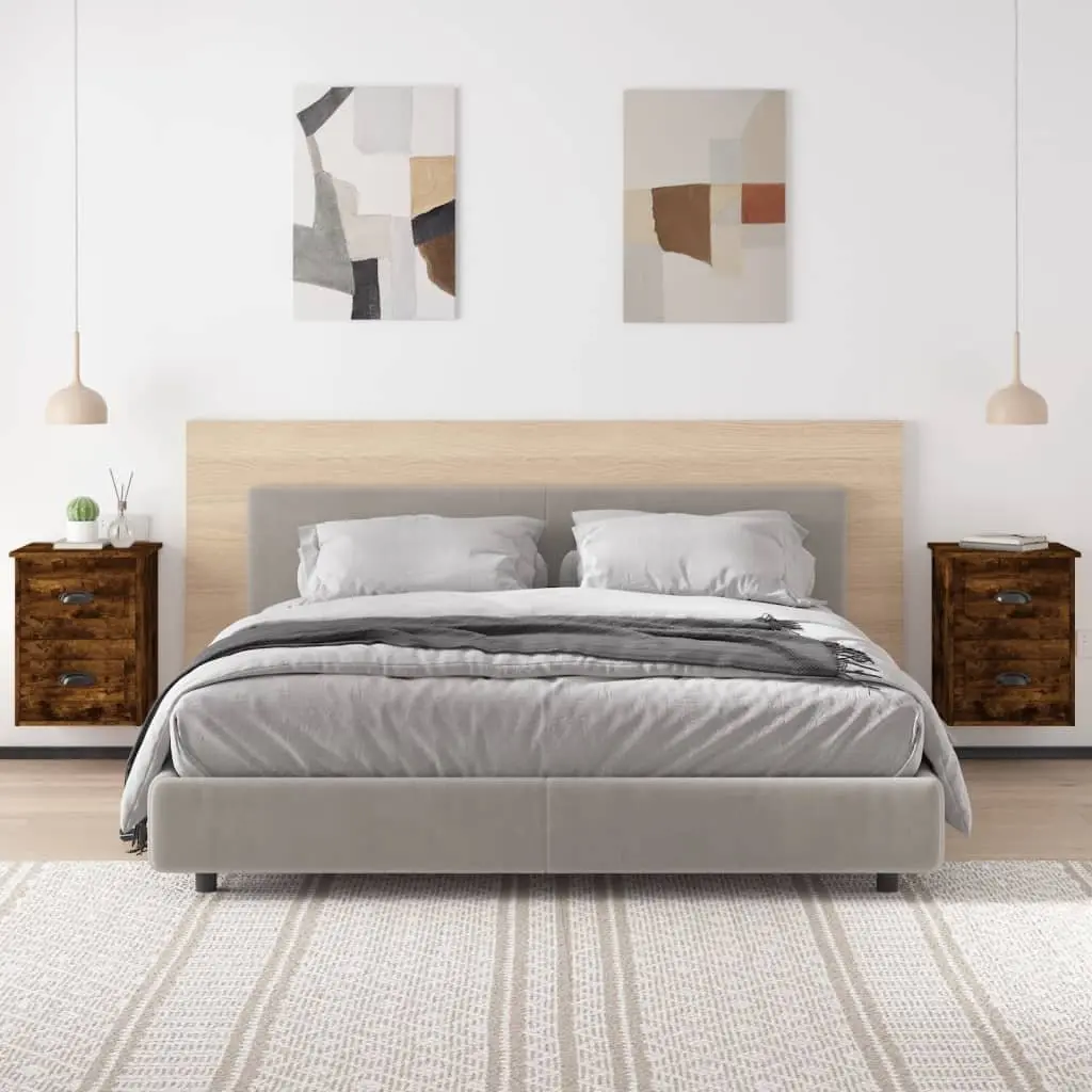 41.5x36x53cm Wall-mounted Bedside Cabinets 2 pcs