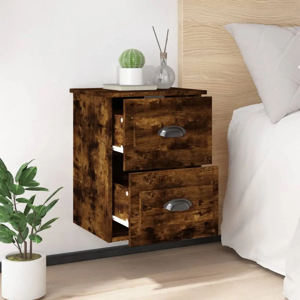41.5x36x53cm Wall-mounted Bedside Cabinets 2 pcs