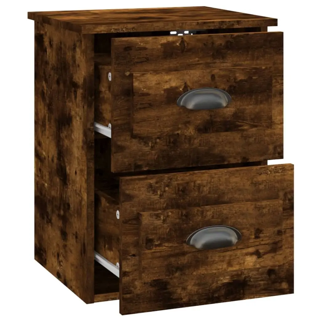 41.5x36x53cm Wall-mounted Bedside Cabinets 2 pcs