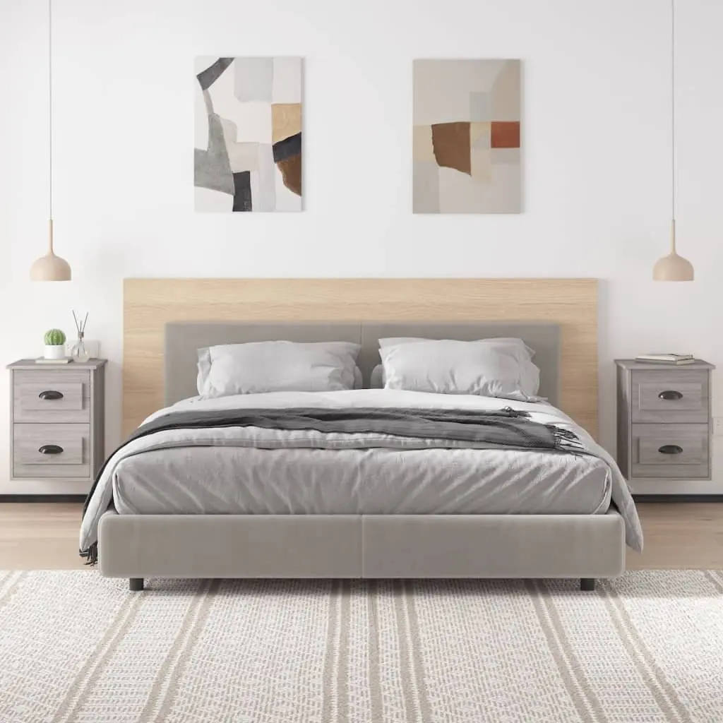 Grey Sonoma Wall-Mounted Bedside Unit