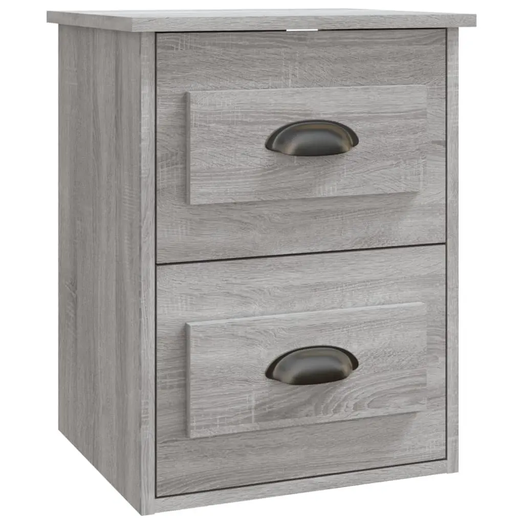 Grey Sonoma Wall-Mounted Bedside Unit