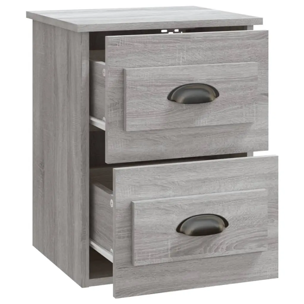Grey Sonoma Wall-Mounted Bedside Unit