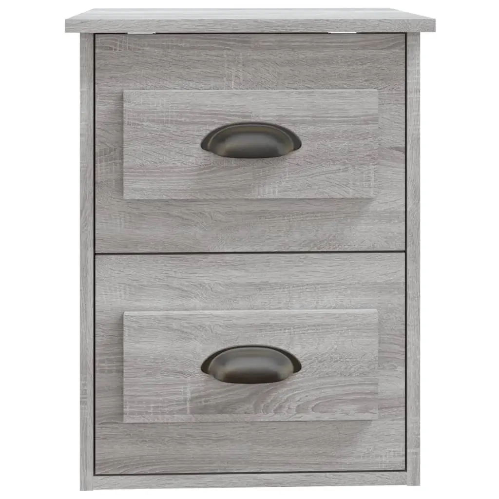 Grey Sonoma Wall-Mounted Bedside Unit