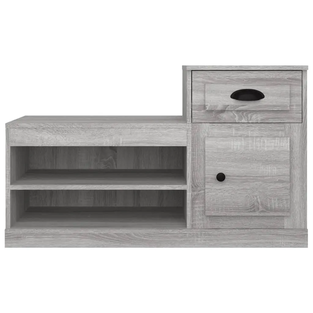Shoe Cabinet for Home Grey Sonoma Engineered Wood Storage Organiser 100x42x60cm