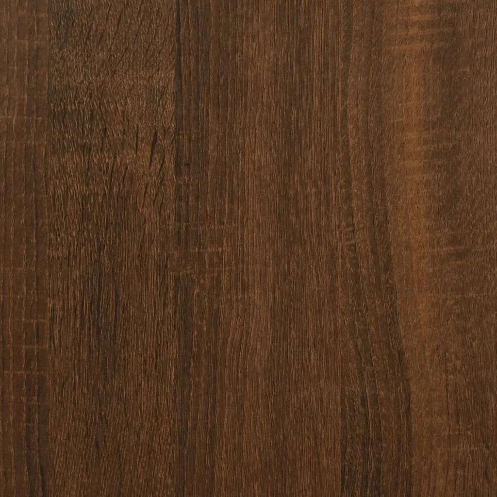 Shoe Cabinet for Home Organisation Brown Oak Engineered Wood 100x42x60cm