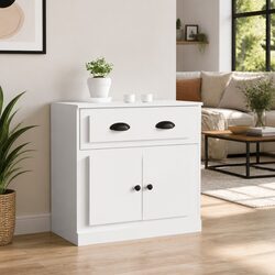 Engineered Wood High Gloss Sideboard - 70W x 35.5D cm