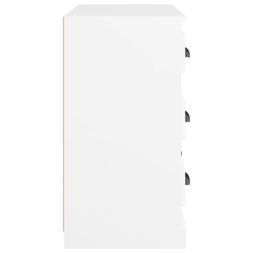 Sideboard Storage Cabinet Living Room White Engineered Wood 70 x 35.5 x 67.5 cm