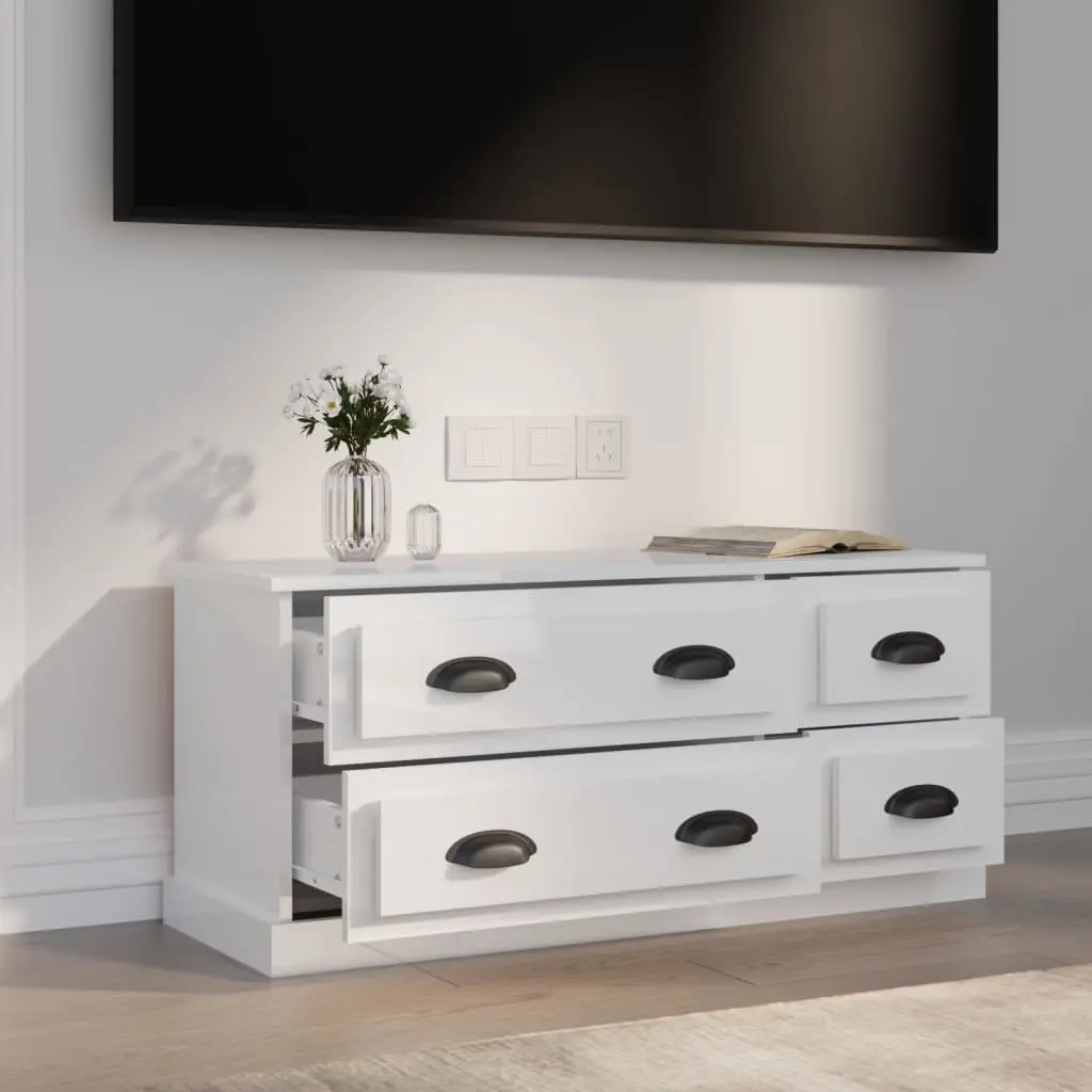 100x35.5x45 cm White TV Cabinet