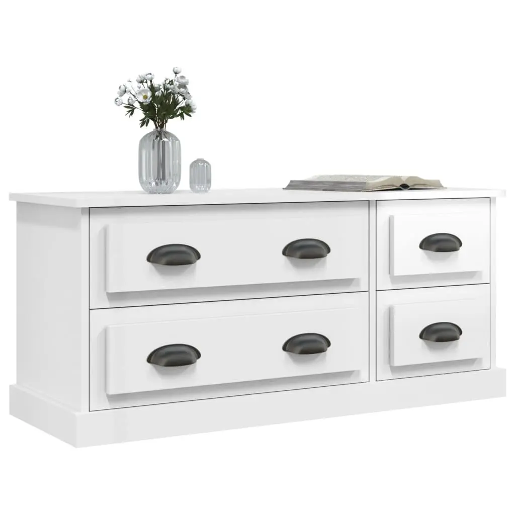 100x35.5x45 cm White TV Cabinet