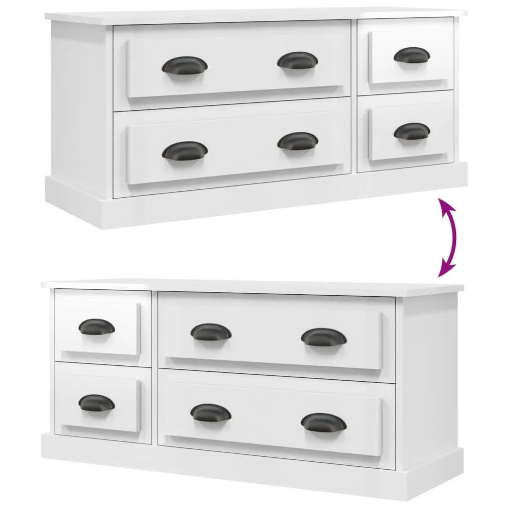 100x35.5x45 cm White TV Cabinet